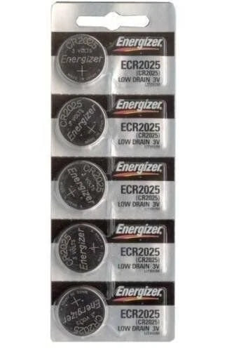 5 pcs Energizer CR2025 CR ECR 2025 3v Battery