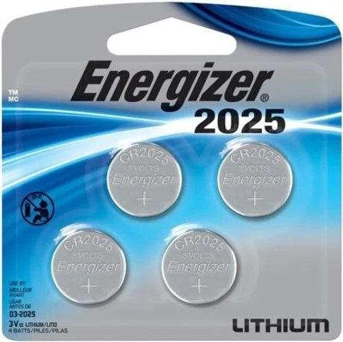 4 Energizer CR2025 2025 3V Lithium Coin Cell Batteries "In Original Packaging"