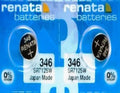 2 x FRESH NEW RENATA SR712SW 346 SR712SW TR712SW BATTERIES