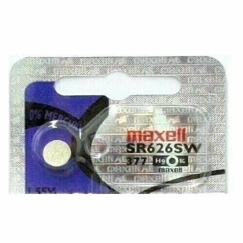 Maxell Button Cell SR626SW 377 Pack of 10 Batteries