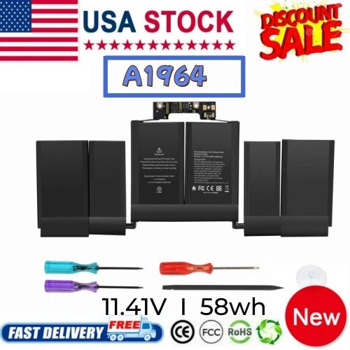 ?A1964 Battery For MacBook Pro 13" A1989 Mid2018 2019 A2251(2020 Release) 58Wh