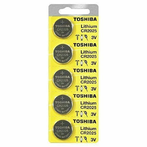 5 x New Original Toshiba CR2025 CR 2025 3V LITHIUM BATTERY BR2025 DL2025 Watch