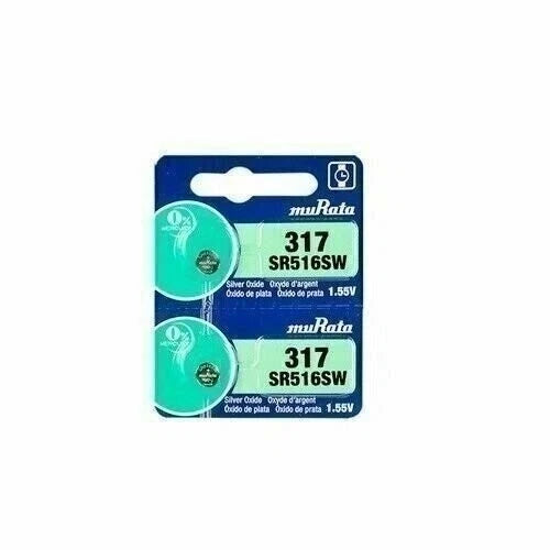 15 Sony 317 SR516SW Siver Oxide 0% MERCURY Batteries