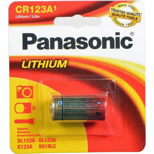 16x Panasonic CR123A 123 CR123 3V Lithium Batteries for Flashlights, Cameras