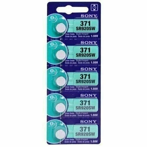 MURATA / SONY 371 370 SR920W SR920SW (5 Piece) Brand New Battery US Seller
