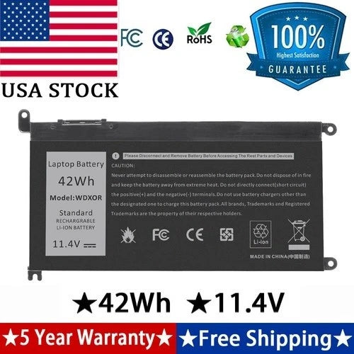 4-Cell Battery For Dell Inspiron 7572 7580 T2JX4 3CRH3 FC92N CYMGM WDXOR FW8KR
