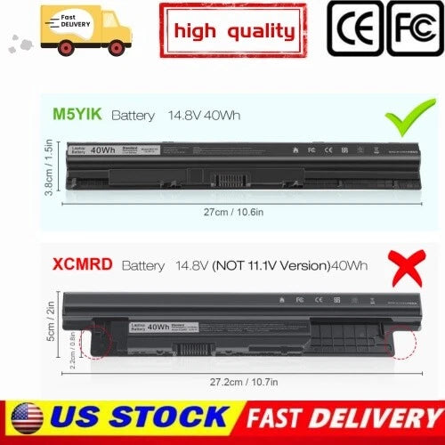 ?M5Y1K Battery For Dell Inspiron Fit:3451 5451 5551 5555 5558 5559 5755 5758