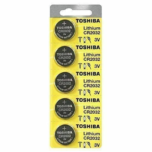 25 x New Original Toshiba CR2032 CR 2032 3V LITHIUM BATTERY BR2032 DL2032 Remote