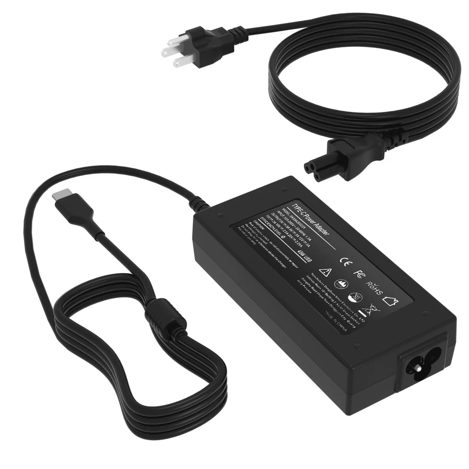 FOR Dell 65W USB-C XPS 13 Type C AC Adapter Power Supply Laptop Charger AC/DC