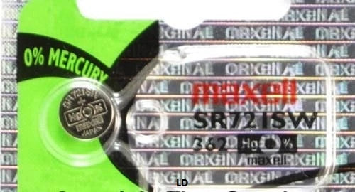 362 MAXELL WATCH BATTERIES (2piece) SR721SW V362 SR721 362 New Authorized Seller