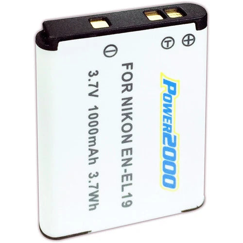 Power2000 EN-EL19 Rechargeable Battery for Nikon S33 W100 A300 S100 S2900 S4100