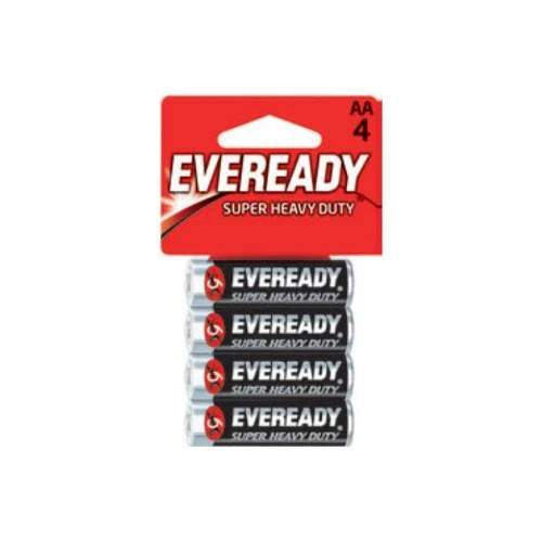 Eveready Super Heavy Duty Batteries, AA, 4-Count, Energizer