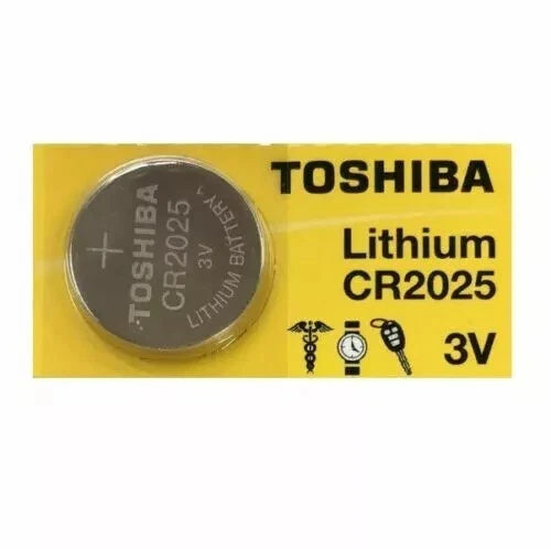 2 x New Original Toshiba CR2025 CR 2025 3V LITHIUM BATTERY BR2025 DL2025 Watch
