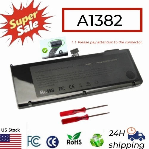 ?A1382 Battery For Apple MacBook Pro 15" A1286 (Early/Late 2011 Mid 2012) 77.5Wh