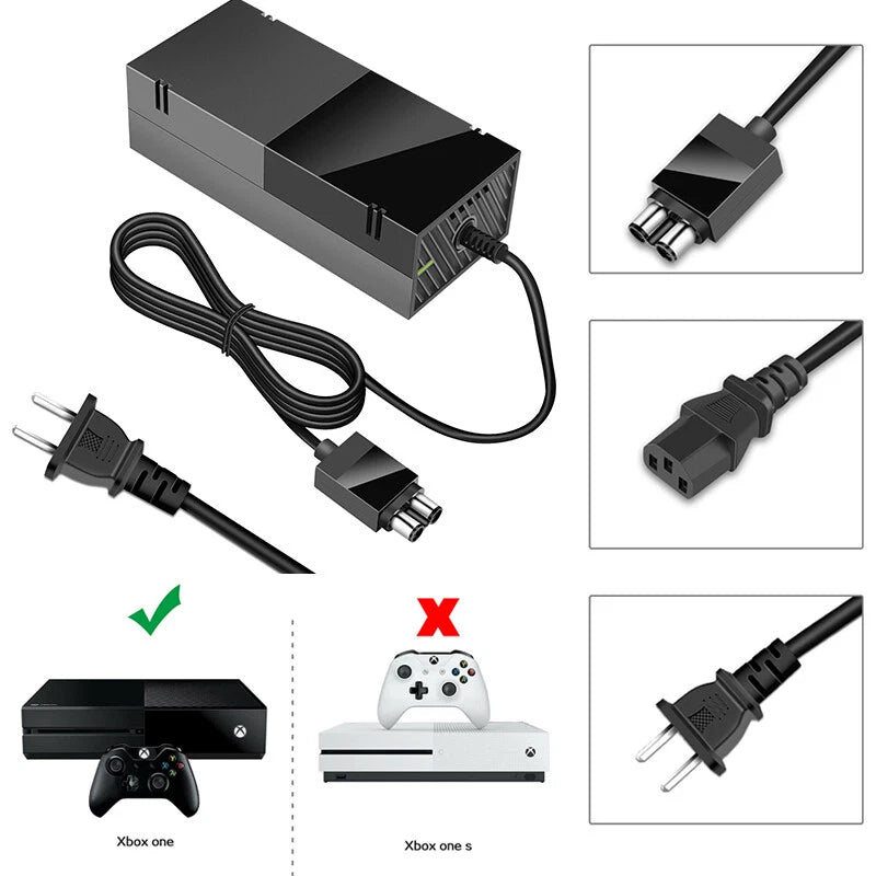 For Microsoft Xbox one Console Power Supply Adapter 135W 10.83A Power Cord Cable