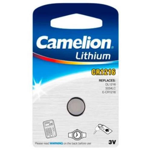 1 Pc Camelion CR1216 DL1216 ECR1216 BR1216 KCR1216 LM1216 CD1216 Battery