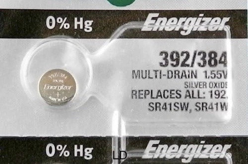 392 ENERGIZER SR41W SR41 V392 D392 (5 piece) Watch Battery Free Shipping