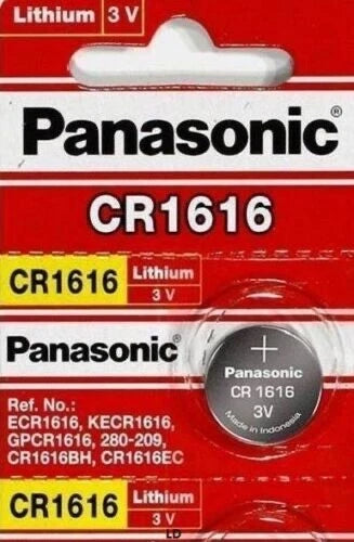 CR 1616 PANASONIC LITHIUM BATTERIES (2 piece) 3V Watch New Authorized US Seller