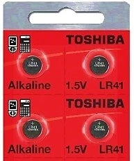LR41 / AG3 Toshiba 1.5V Alkaline Pack Of 6 Button Cell Batteries Ships from USA
