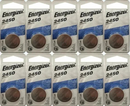 50 x Packs Energizer CR2450 ECR2450 CR2450 3V Lithium Coin Cell Button Battery