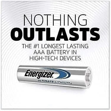 Energizer Ultimate Lithium Battery 4 Pack Model L92SBP-4