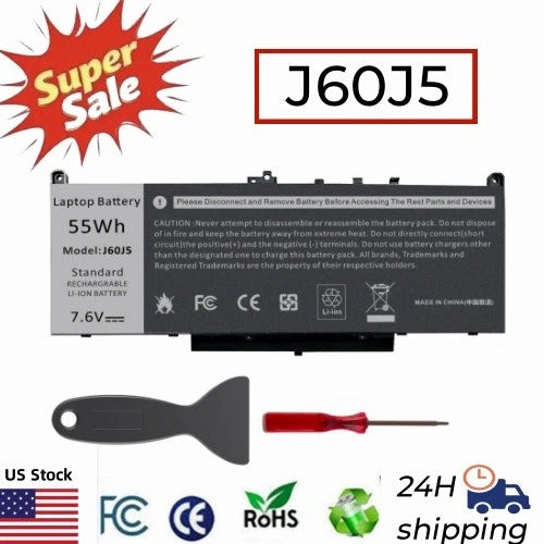 Battery For Dell Latitude E7270 P26S001 E7470 P61G001 J60J5 MC34Y 242WD 451-BBSU