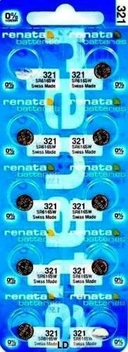 321 RENATA SR616SW SR616 (2 piece) Watch Battery Free Shipping Authorized Seller