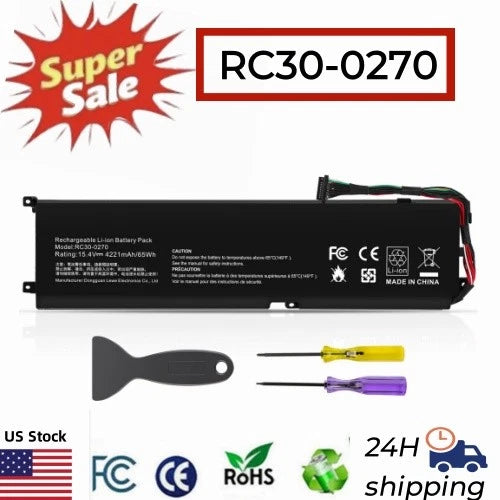 ?RC30-0270 Battery For Razer Blade 15 (2018, 2019) RZ09-0270 4ICP5/46/108 65Wh