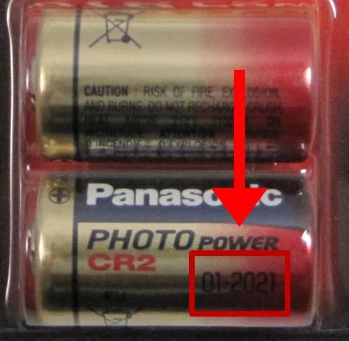 2 Pk Panasonic CR2 3v Lithium Photo Batteries EXP 2019