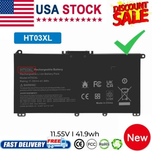 LOT HT03XL Battery for HP Pavilion L11421-2C2 L11119-855 14-CE 14-CF 15-CS 15-DA
