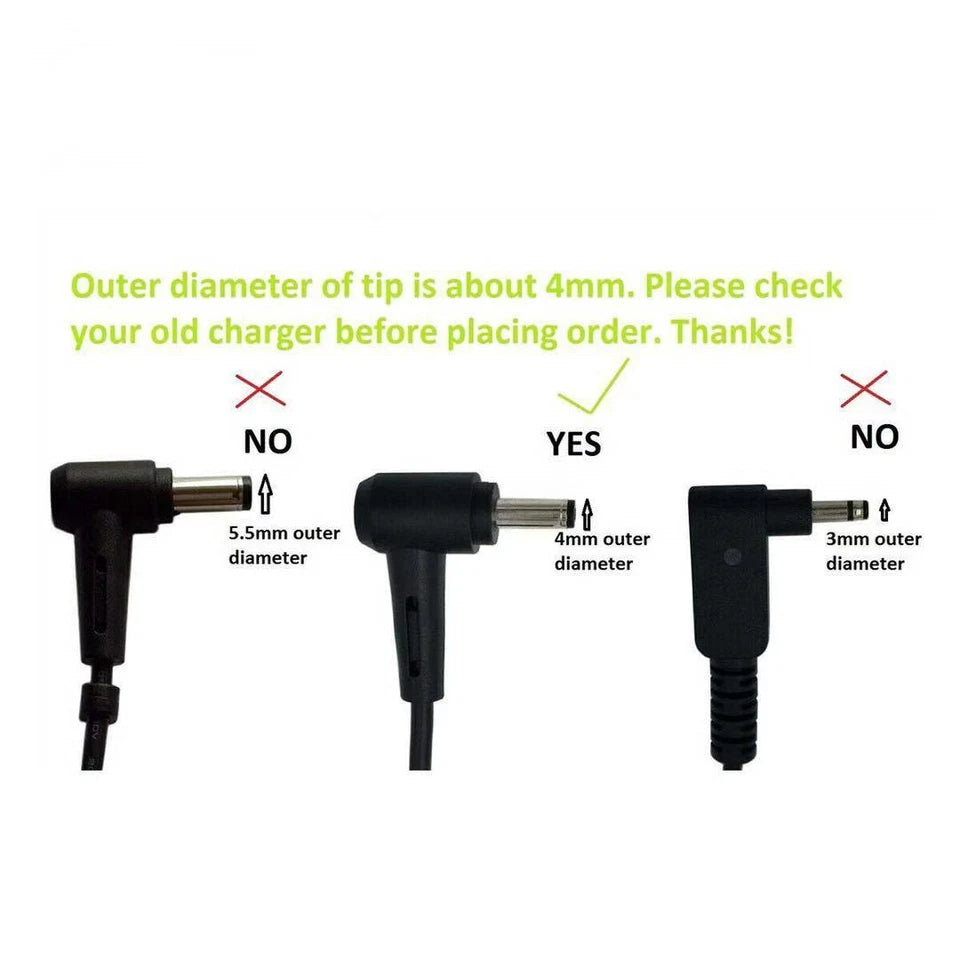 45W AC Adapter Charger For Asus VivoBook flip 14 15 17 F412 F512 X512 X512DA 4mm