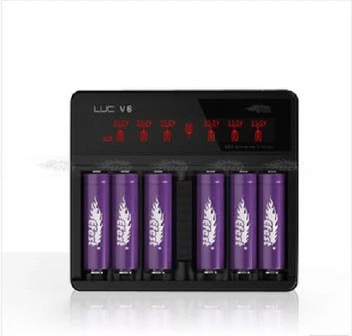 EFEST V6 LUC UNIVERSAL LCD BATTERY CHARGER 18500 14500 18350 16340 10440 3.7v