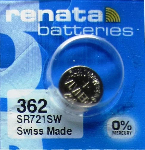 Renata 362 (SR721SW) Coin Cell Silver Oxide Batteries 4 Pcs