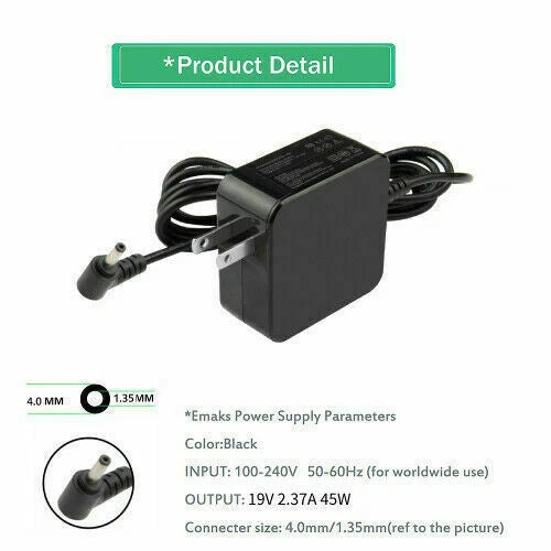 Laptop AC Adapter Charger Power Supply for Asus ADP45BW B ADP-45BW C ADP-45BW Z