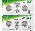 4 Camelion AG4 LR626 377 376 Alkaline Alkaline Batteries