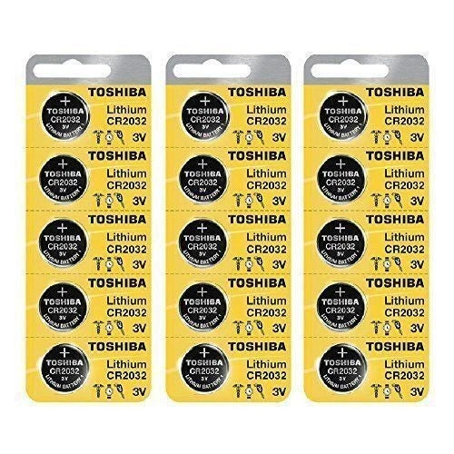 15 x New Original Toshiba CR2032 CR 2032 3V LITHIUM BATTERY BR2032 DL2032 Remote