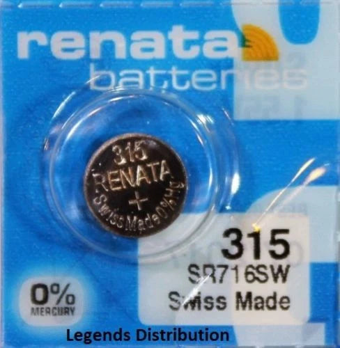 315 RENATA SR716SW (2 piece) Watch Battery Free Shipping Authorized Seller