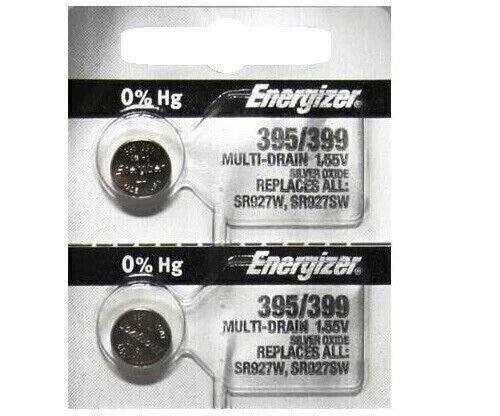 ENERGIZER 395/399 WATCH BATTERIES SR927SW (10 Piece) Sealed Authorized Seller