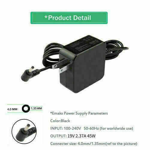 45W AC Adapter Charger For Asus Chromebook C202SA C202S C202 Laptop Power Supply