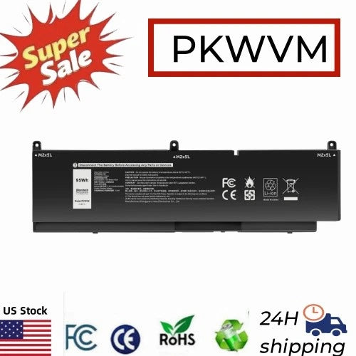 PKWVM Battery 95Wh For Dell Precision 7550 7560 7750 7760 series 68ND3 0CR72X