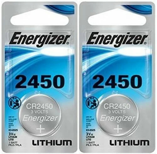 5 x Super Fresh Energizer CR2450 ECR 2450 3v LITHIUM Coin Cell Battery Exp. 2026