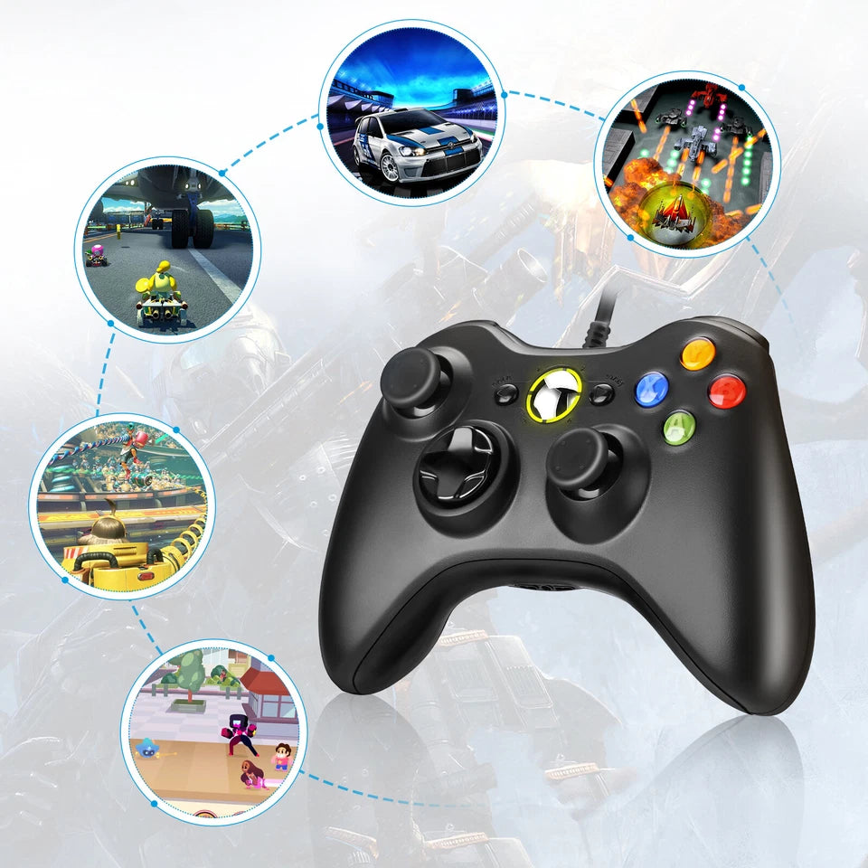 Wired Controller Compatible With Xbox 360 USB / Windows 7 8 10 11 Gamepad For PC
