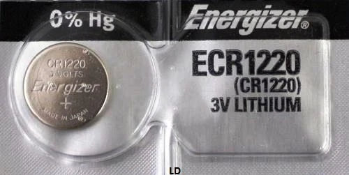 Energizer ECR1220 CR1220 DL1220 Lithium3V Battery (2piece) New Authorized Seller