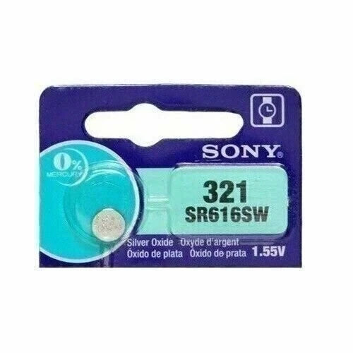 2 Sony 321 SR616SW SR616 D321 V321 SR65 GP321 LR65 Silver Oxide Battery