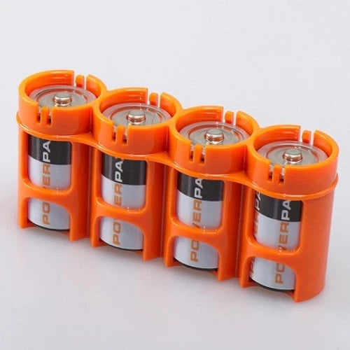 Storacell by Powerpax SlimLine C4 Orange Battery Case