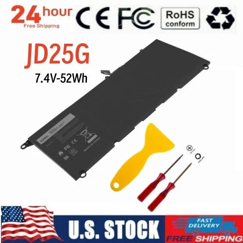 Battery 90V7W JD25G FOR Dell-XPS 13 9343 9350 13D-9343 JHXPY 5K9CP 52Wh