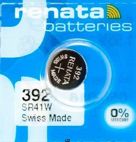 392 RENATA SR41W SR41 (5 piece) Watch Battery Free Shipping Authorized Seller