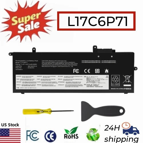 ?L17C6P71 L17M6P71 Battery for Lenovo ThinkPad X280 A285 01AV470 01AV471 48Wh