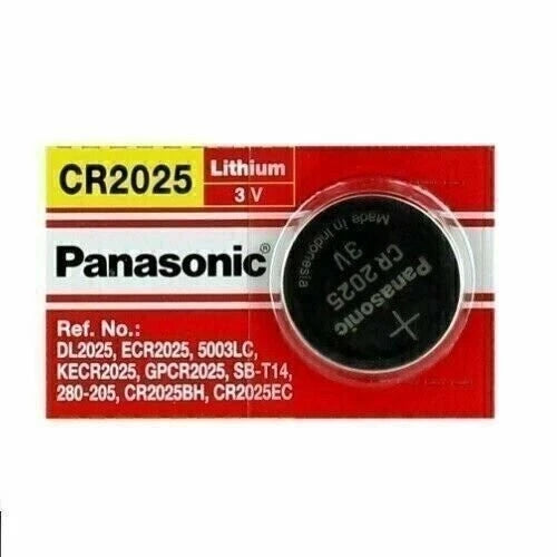 10 PANASONIC CR2025 CR 2025 3v Lithium Battery Expiration date 2028