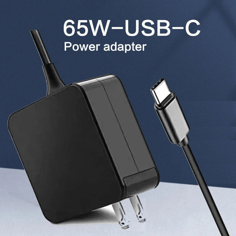 65W Laptop Charger Type USB-C Wall Adapter For Lenovo/Dell/Asus/MacBook Pro Air
